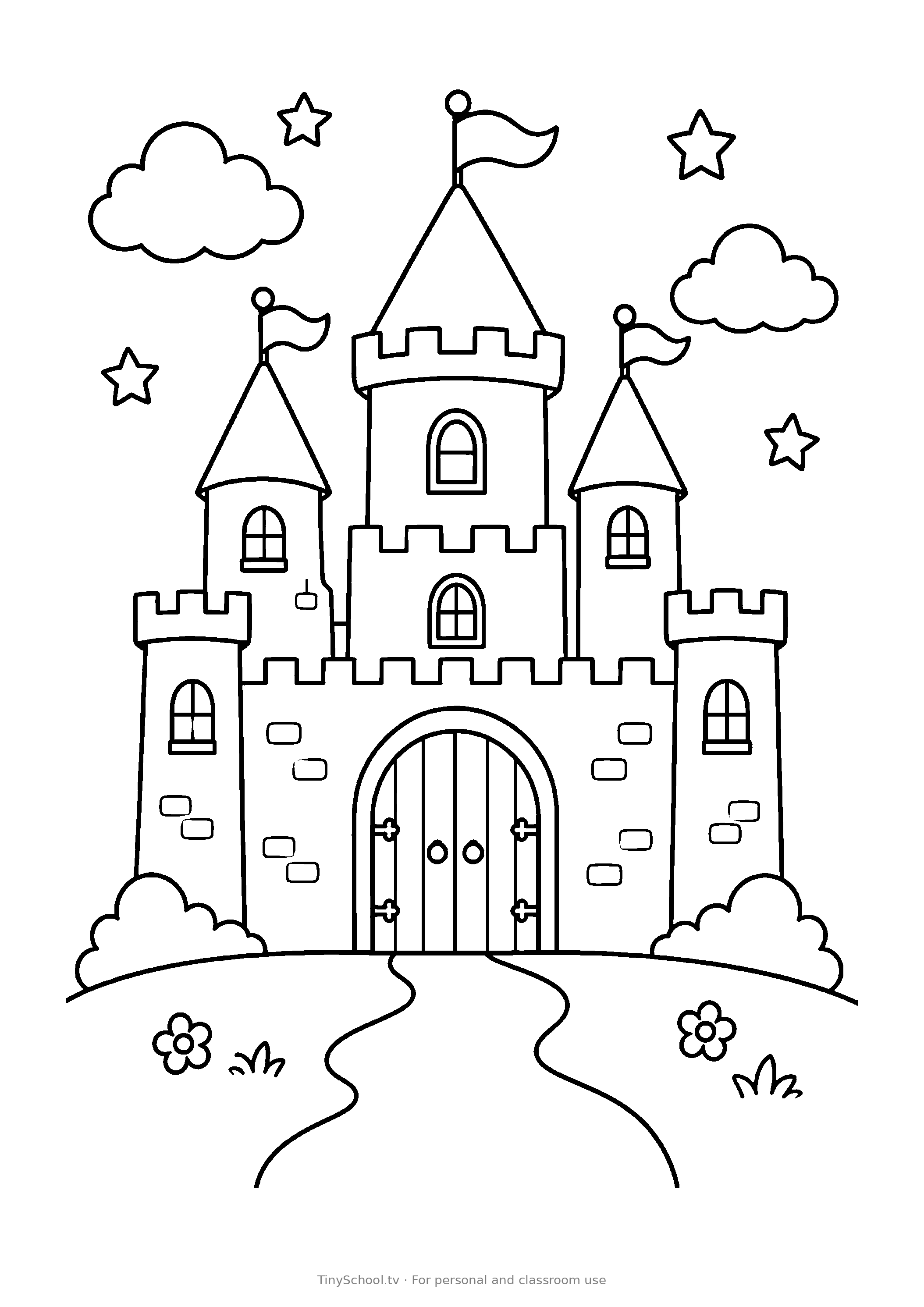 Color the castle