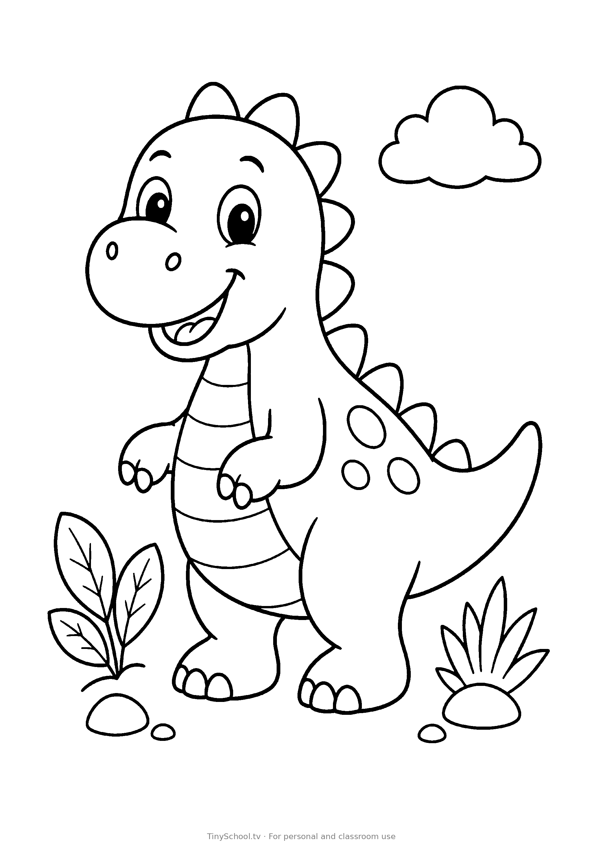 Color the dinosaur